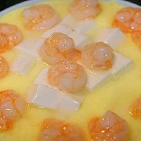 豆腐虾仁蒸蛋的做法图解4