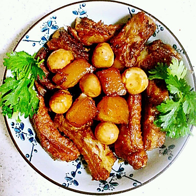 香焖方肉排骨蛋（宝宝食谱）