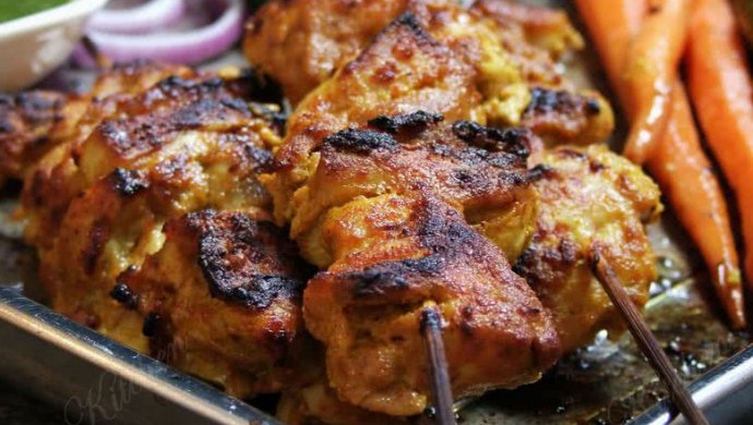 印巴美食 -- 辣烤鸡块 （Chicken Tikka）