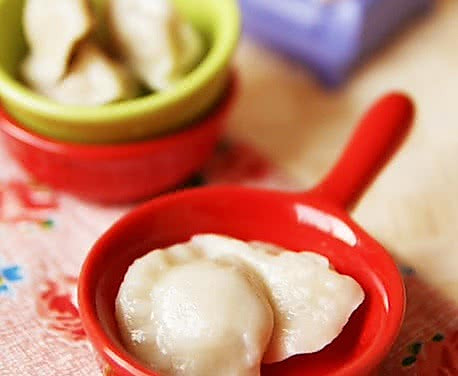 宝宝辅食：葫芦卜鸡肉芦笋小饺子的做法