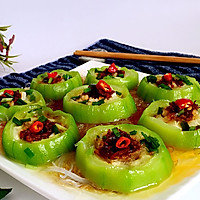 XO酱粉丝蒸丝瓜#我买新鲜味#的做法图解10