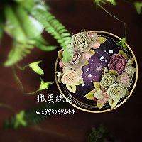 豆沙裱花蛋糕#韩花的做法图解4