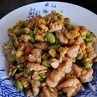 #刘畊宏女孩减脂饮食#虾仁毛豆炒玉米的做法图解7