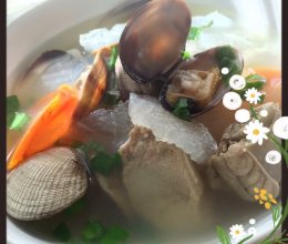 小清新 蛤蜊排骨冬瓜汤的做法