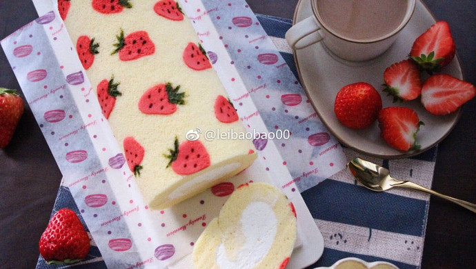 草莓蛋糕卷~UKOEO 风炉制作