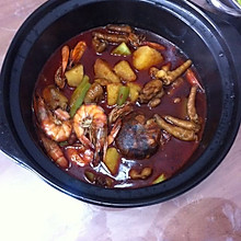 M～鸡爪明虾煲