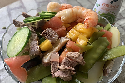 减肥餐—大虾沙拉