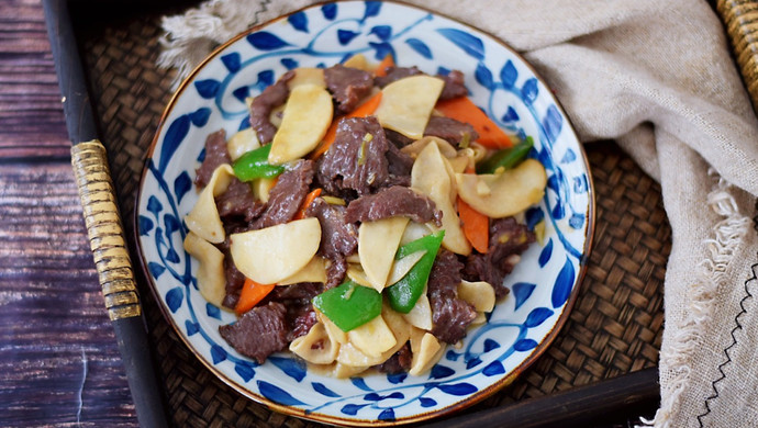 牛肉炒杏鲍菇