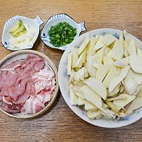 #浪漫七夕 共度“食”光# 肉片炒茨菇的做法图解2