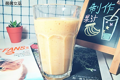浓浓秋意的果汁——柿子牛奶汁【保护心脏】
