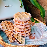 #合理膳食 营养健康进家庭#有颜值又有内涵的紫米夹心华夫饼的做法图解10