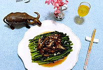 豆豉鲮鱼油麦菜的做法