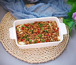 榨菜肉末蒸豆腐#秋天怎么吃#的做法