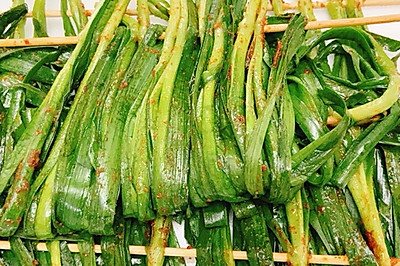 烤箱烤韭菜