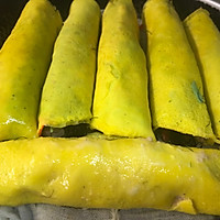 #年饭要飘香，就用外婆乡#寿星寿桃蛋卷摆盘的做法图解11
