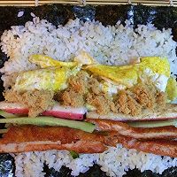 儿子爱吃的鸡肉寿司卷的做法图解5