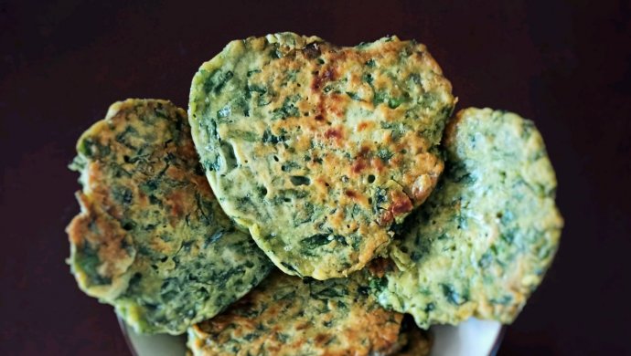茼蒿鸡蛋饼