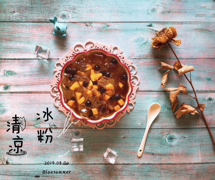 夏日清凉冰粉的做法