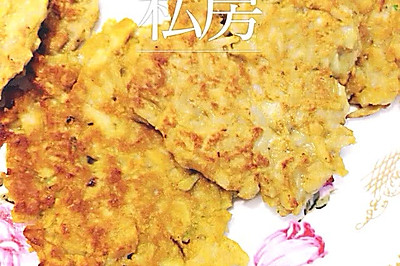 蟹黄藕丝煎饼