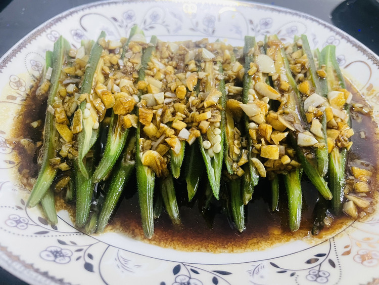 白灼秋葵的做法