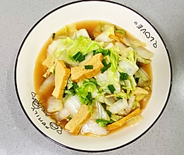 【孕妇食谱】豆干炝炒小白菜，好吃又不贵，清淡却美味～的做法