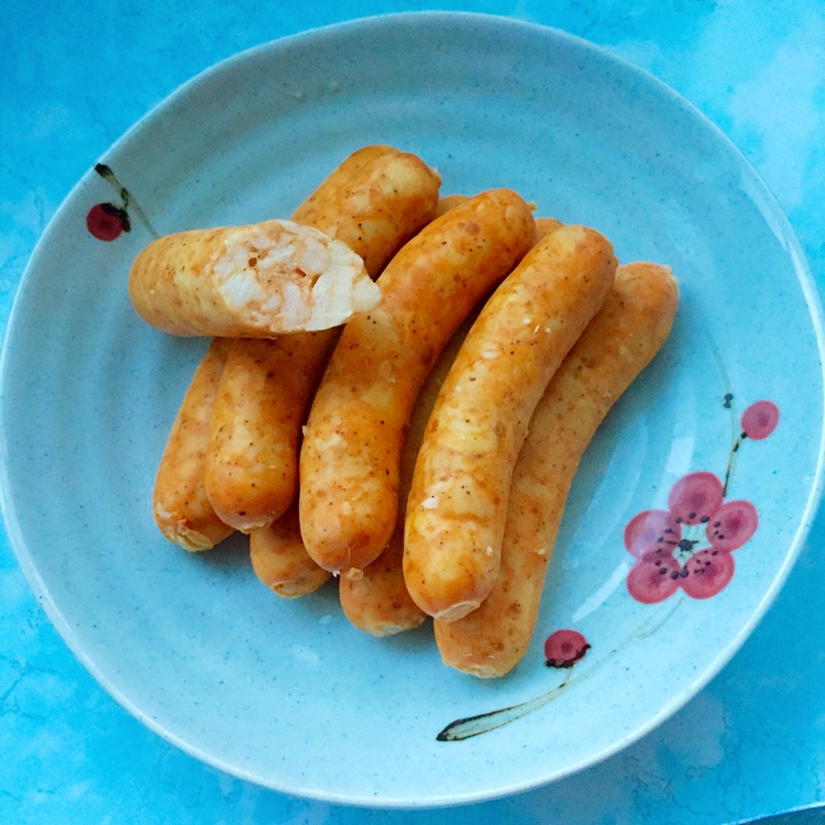 自制奥尔良鸡肉脆皮肠