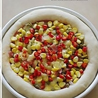 酸豆角火腿芝心披萨的做法图解20