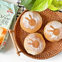 #爱好组-高筋复赛#中秋不吃月饼就吃，兔兔冰面包的做法图解22
