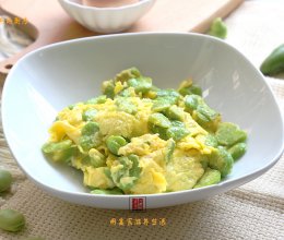 唤醒春天的视觉和味蕾-【蚕豆炒蛋】的做法