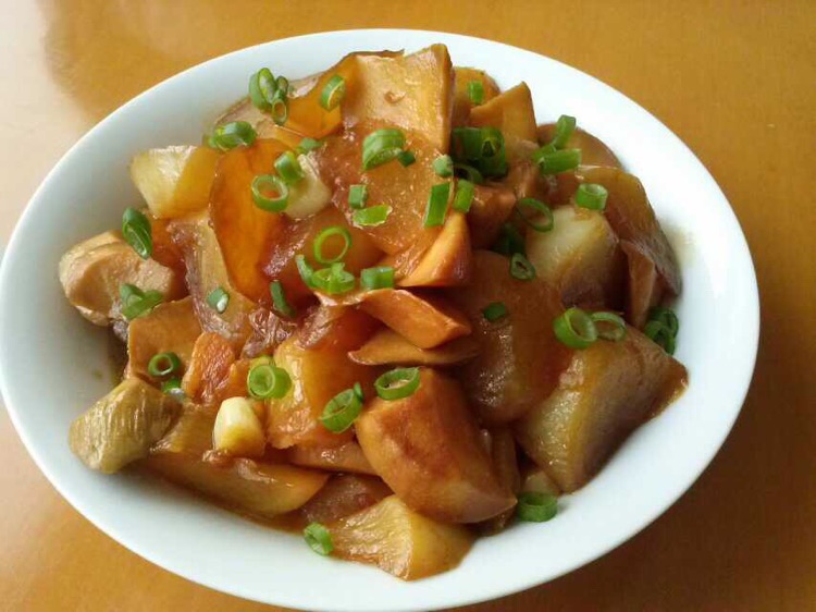 萝卜烩杏鲍菇