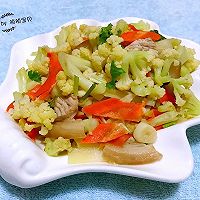 五花肉炒花菜的做法图解9