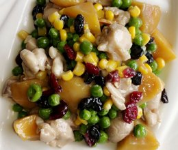 多彩鸡丁的做法