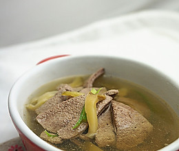 榨菜猪肝汤-乌江榨菜的做法