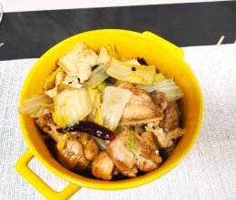 鸡块白菜炖豆腐的做法