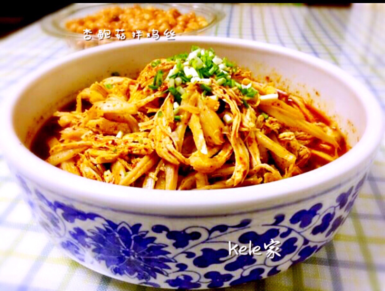 夏日快手菜～杏鲍菇拌鸡丝的做法图解8