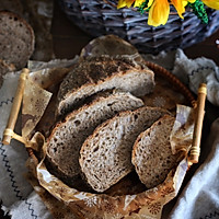 #爱好组-高筋#一次性发酵亚麻籽黑麦面包的做法图解11