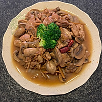 口蘑鸡腿肉的做法图解16