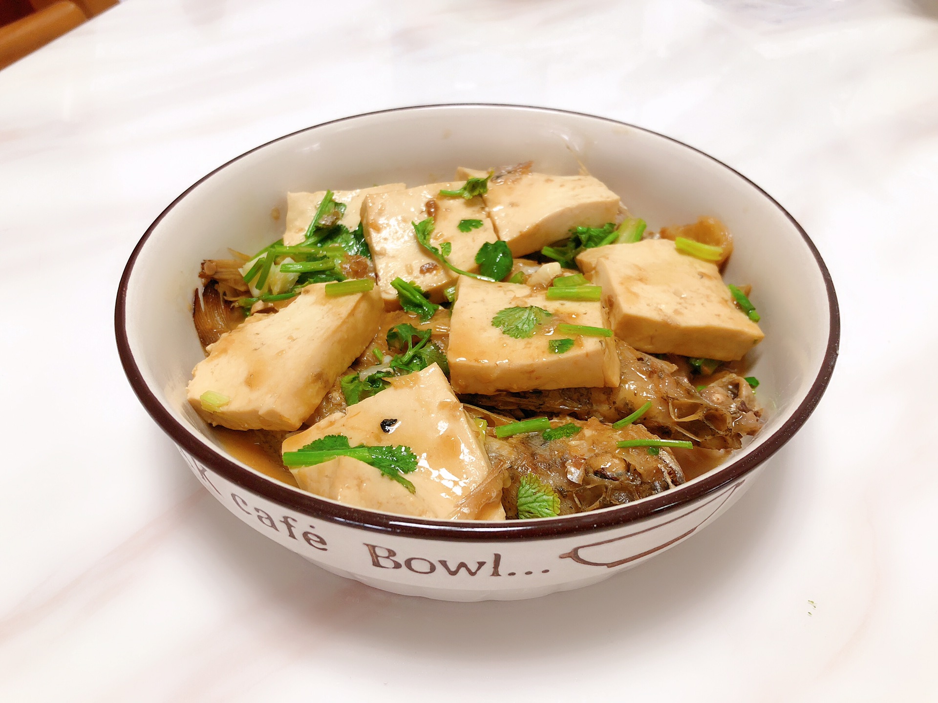 Braised Tofu with yellow croaker