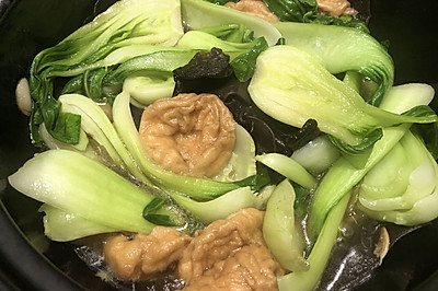 青菜面筋煲