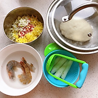 山药虾泥肉包的做法图解1