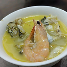 黄刺鱼鲜虾汤