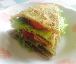 抹茶燕麦三明治～低卡早餐的做法