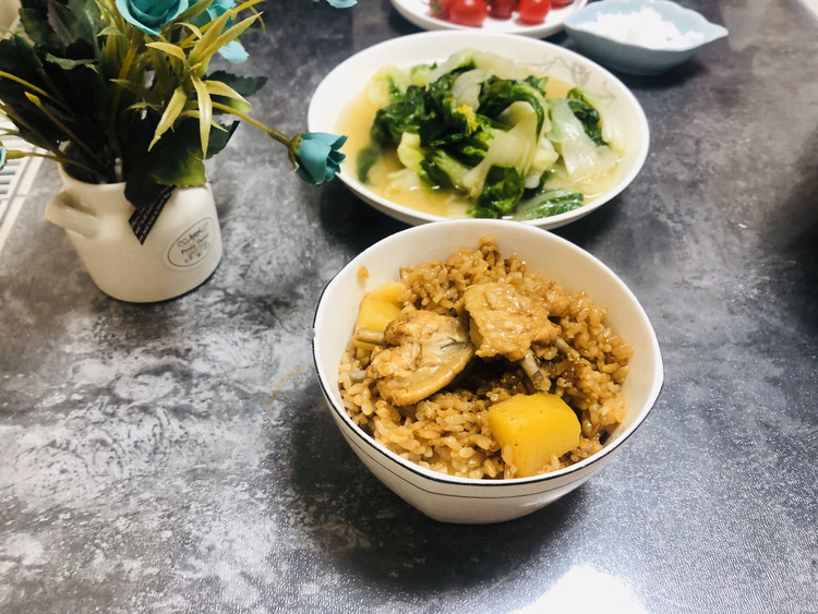 鸡翅土豆焖饭—一锅搞定的做法