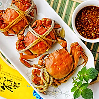美食丨清蒸阳澄湖大闸蟹 用最简单的方法吃最鲜美的蟹的做法图解1