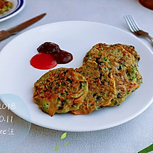 粉面荀青蛋茄饼