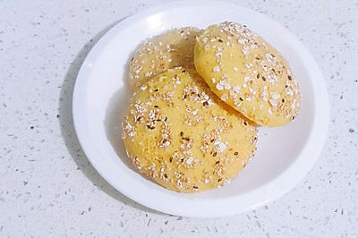 【低卡饱腹】玉米粉面包饼～减脂期主食