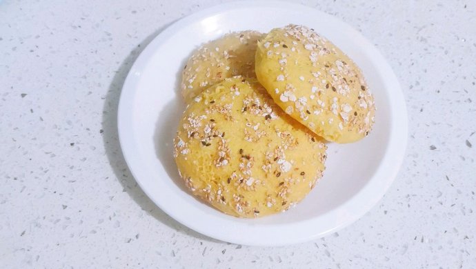 【低卡饱腹】玉米粉面包饼～减脂期主食
