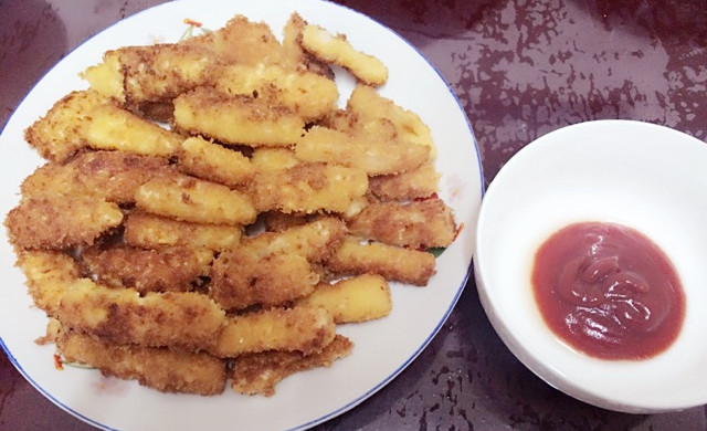 万圣节南瓜另类吃法※盐酥南瓜条※