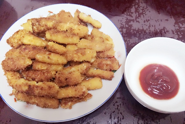 万圣节南瓜另类吃法※盐酥南瓜条※