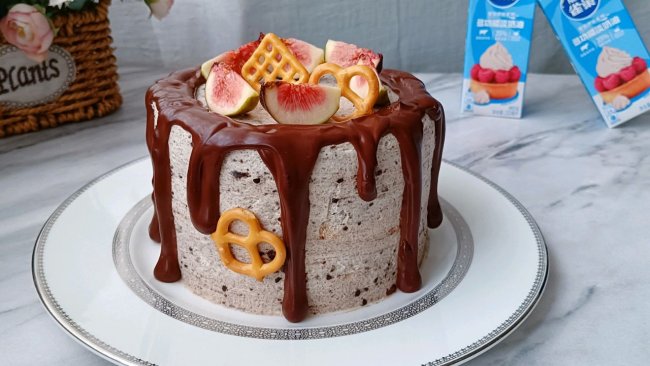 #奶香此刻，焙有钱花奥利奥淡奶油蛋糕的做法